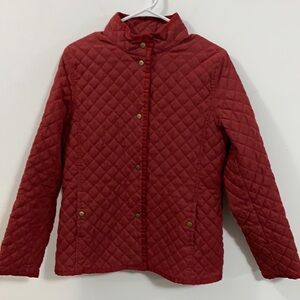 Women’s Field Gear quilted long sleeve jacket, snaps, good condition 2 pockets